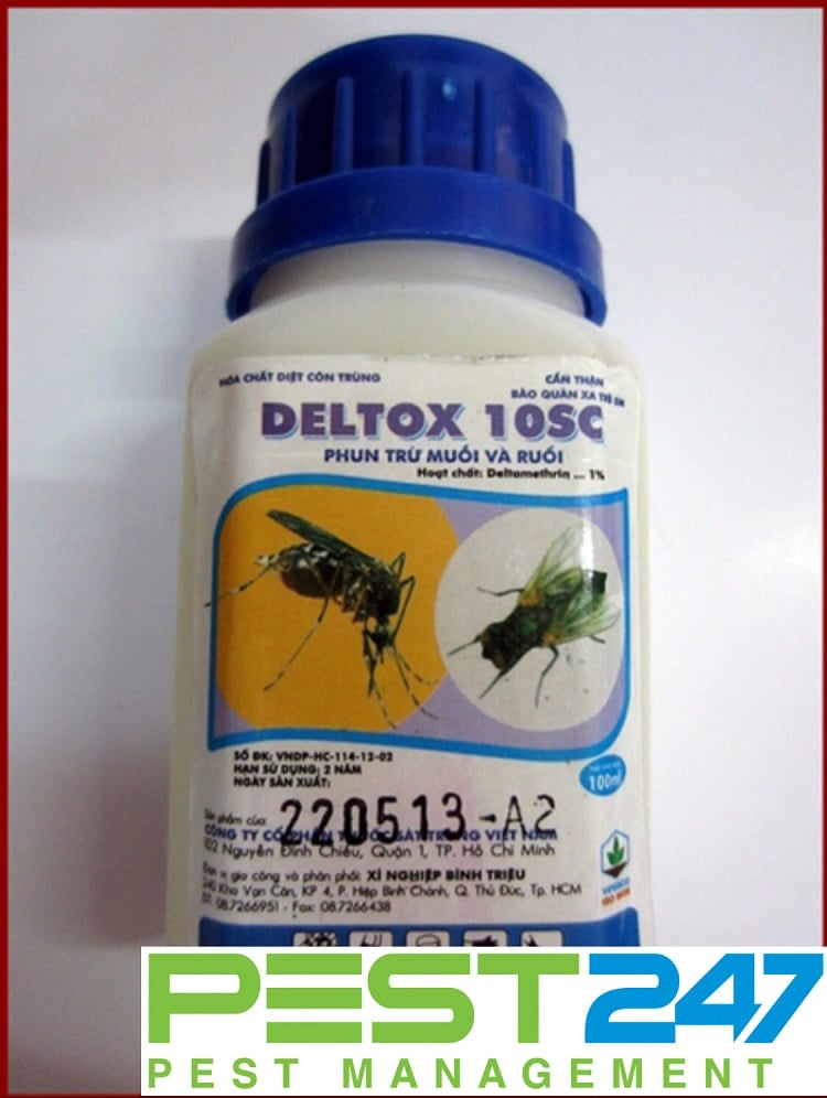 DELTOX 10SC thuốc diệt côn trùng ruồi, muỗi, kiến, gián giá rẻ