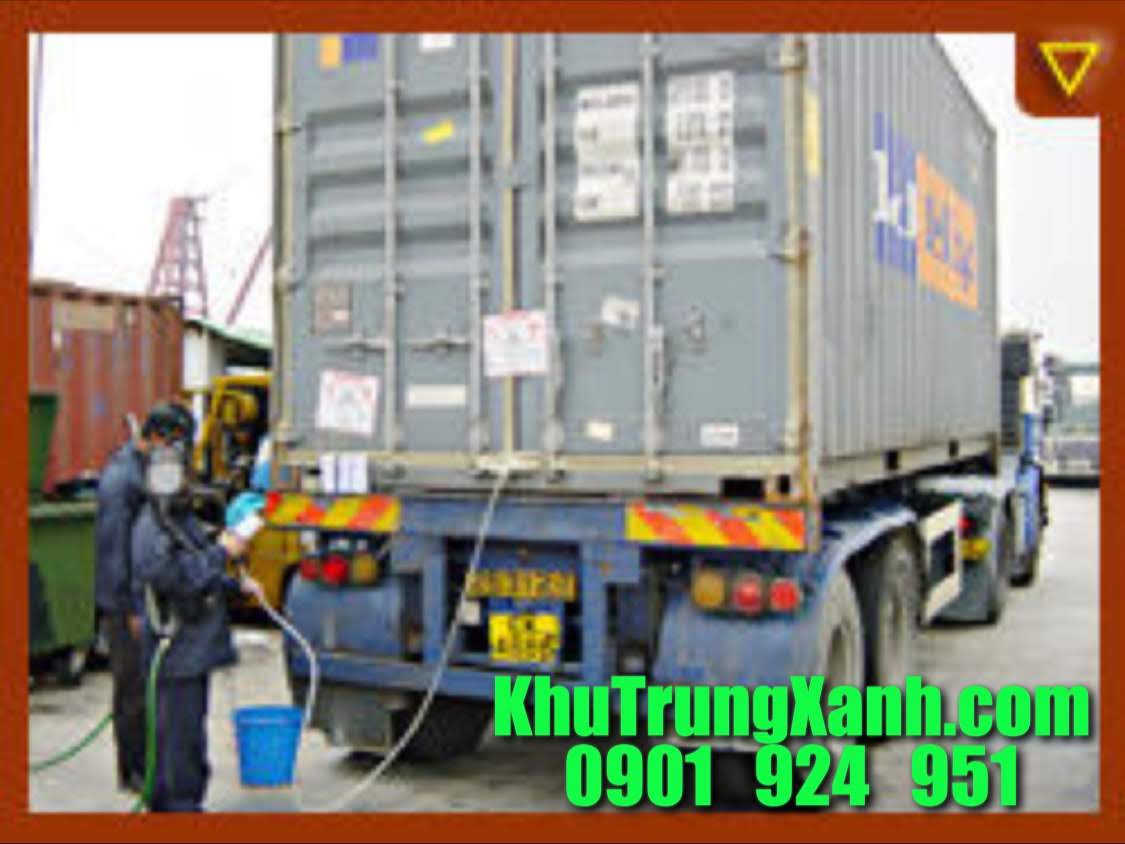 Khử trùng Tàu biển ( tàu hàng , sà lan ) , container xuất nhập khẩu tại QUẢNG NINH