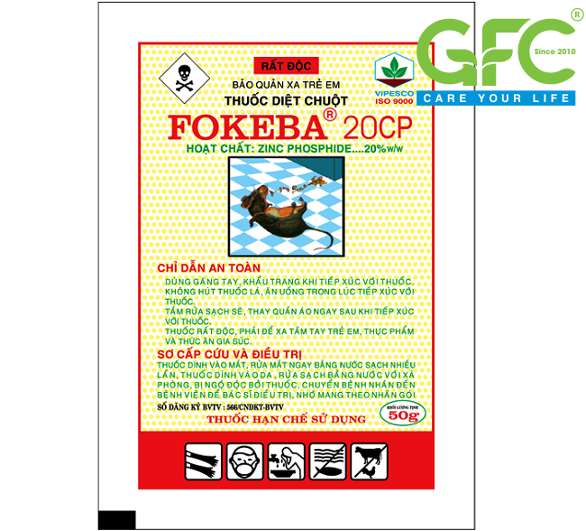 Thuốc diệt chuột FOKEBA 20%