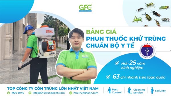 Bảng giá phun thuốc khử trùng chuẩn Bộ Y Tế