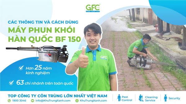 Các thông tin và cách dùng máy phun khói Hàn Quốc BF 150