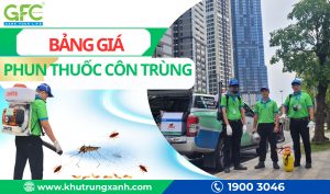Bảng giá phun thuốc côn trùng