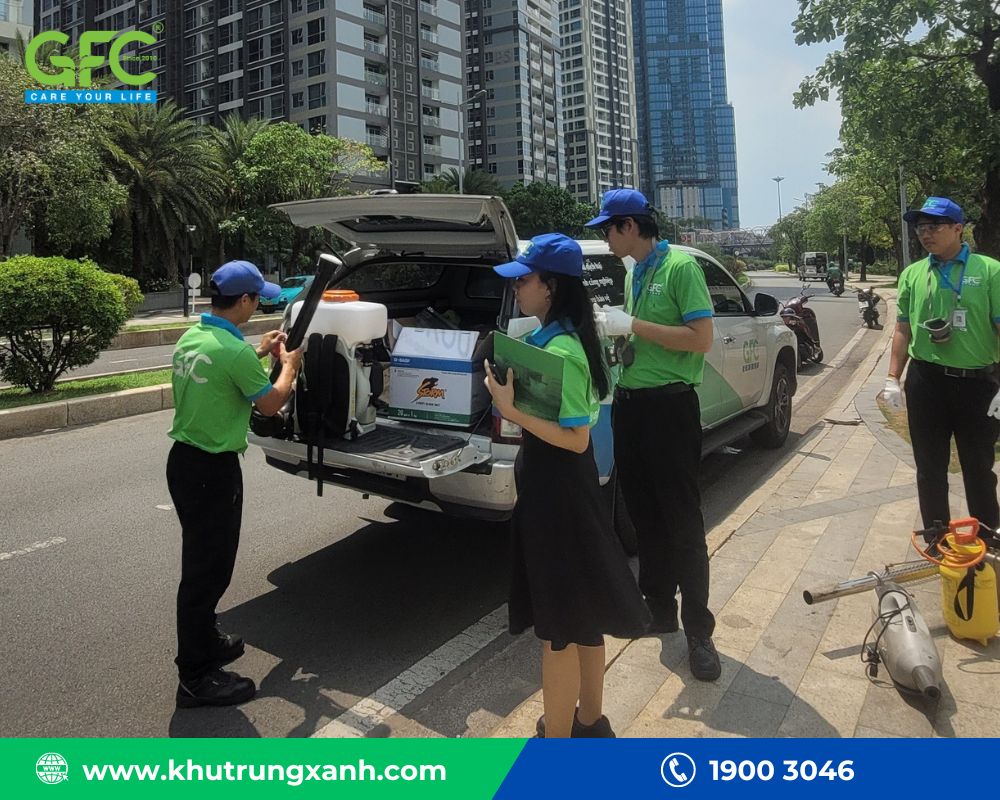 Quy trình tiếp nhận yêu cầu tại Khử Trùng Xanh GFC