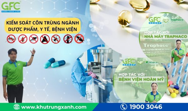 Kiểm soát côn trùng ngành Dược Phẩm, Y Tế, Bệnh Viện