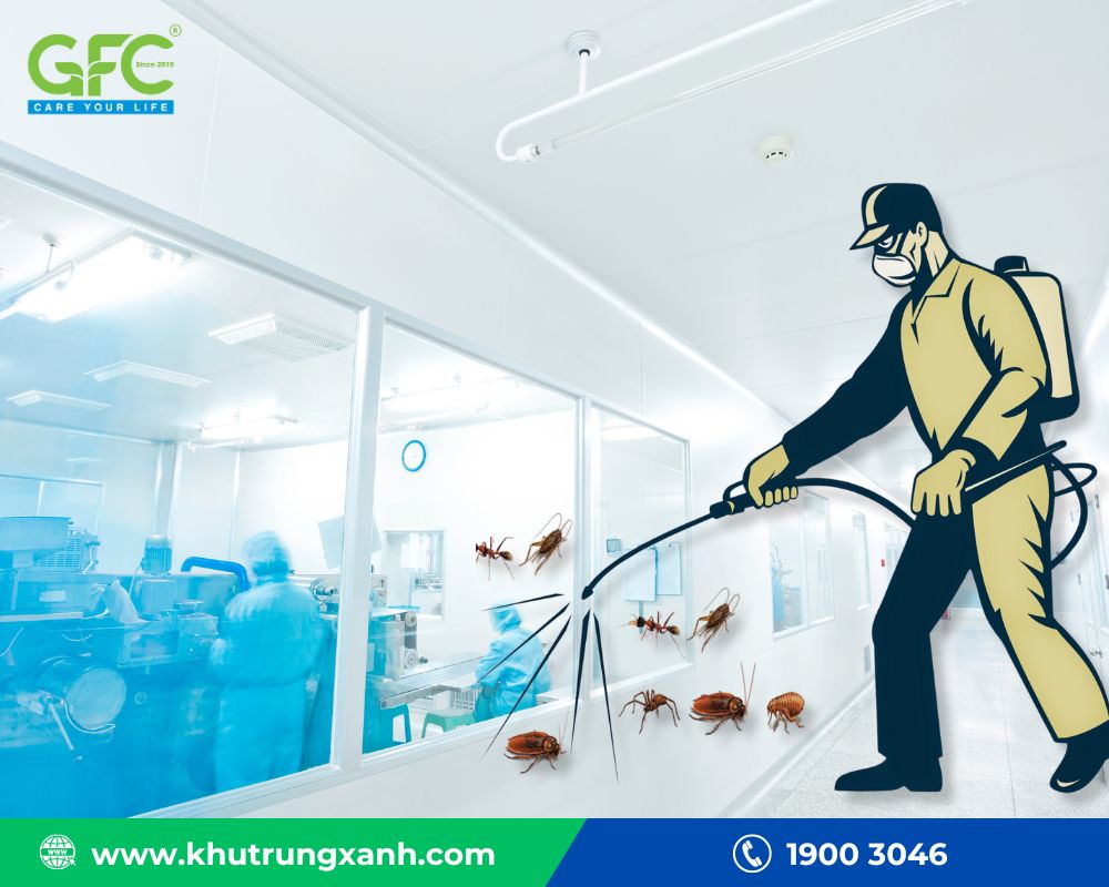 Kiểm soát côn trùng nhà máy sản xuất dược phẩm