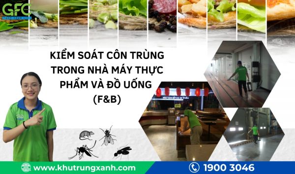 Kiểm soát côn trùng trong nhà máy Thực phẩm và đồ uống (F&B)