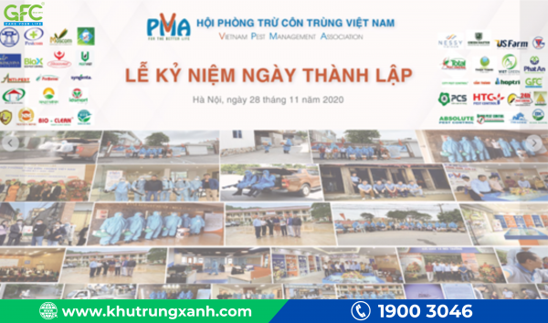 THƯ MỜI “LỄ KỶ NIỆM 3 NĂM THÀNH LẬP HỘI PHÒNG TRỪ CÔN TRÙNG VIỆT NAM”