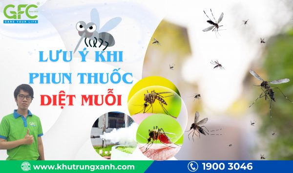 Phun thuốc diệt muỗi và các lưu ý quan trọng