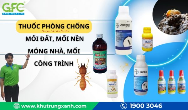 Thuốc phòng chống mối đất, mối nền móng nhà, mối công trình