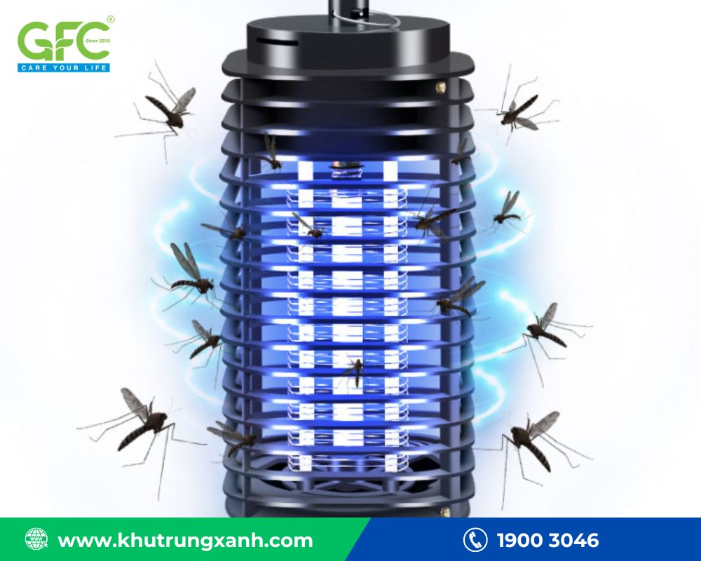 Sử dụng đèn chuyên dụng giúp diệt muỗi - Cách diệt muỗi trong vườn hiệu quả